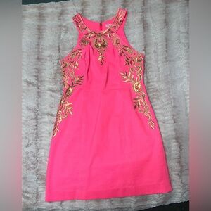 Elegant Lilly P Pink and Gold Dress